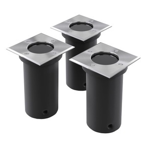 Diverse Hardware, Outdoor Bodenleuchten 3 Stk. Quadratisch, vidaXL Outdoor Bodenleuchten 3 Stk. Quadratisch