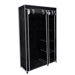 Diverse Hardware, Faltbarer Stoffschrank Schwarz 110 x 45 x 175 cm, vidaXL Faltbarer Stoffschrank Schwarz 110 x 45 x 175 cm