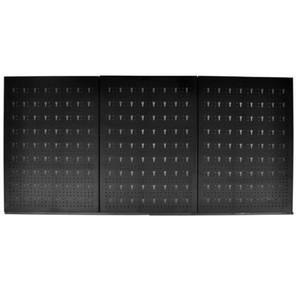 Diverse Hardware, Werkzeugwand Lochwand mit 18 Tegometall Doppelhaken