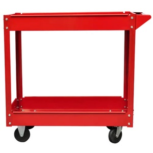 Diverse Hardware, Werkstattwagen 2 Ablagen 100 kg, vidaXL Werkstattwagen 100 kg Rot