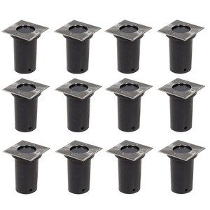 Diverse Hardware, Outdoor Bodenleuchten 12 Stk. Quadratisch, vidaXL Outdoor Bodenleuchten 12 Stk. Quadratisch