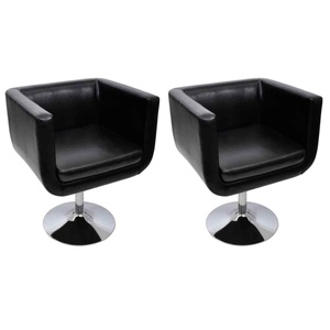 Diverse Hardware, Loungesessel 2 Stk. Kunstleder Schwarz, vidaXL Barsessel 2 Stk. Kunstleder Schwarz