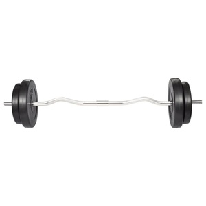 Diverse Hardware, Langhantel Curlstange 30kg Set Hantel Scheiben, vidaXL Hantelset mit Curlstange und Hantelscheiben 30 kg