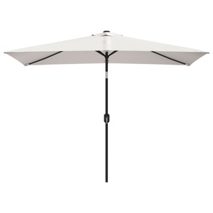 Sonnenschirm 200 x 300 cm Sandweiss rechteckig
