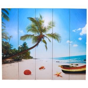 Diverse Hardware, Foto-Paravent Paravent Raumteiler Strand 200 x 180 cm, vidaXL Raumteiler klappbar 200 x 170 cm Strand
