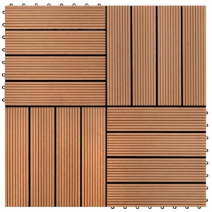 Diverse Hardware, WPC Fliese Barfussdiele Terrassenfliese Bodenfliese, vidaXL WPC Fliese Barfussdiele Terrassenfliese Bodenfliese