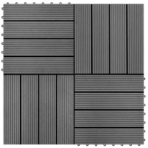 Diverse Hardware, WPC Holz Terrassenfliese Bodenfliese Fliese, vidaXL WPC Holz Terrassenfliese Bodenfliese Fliese