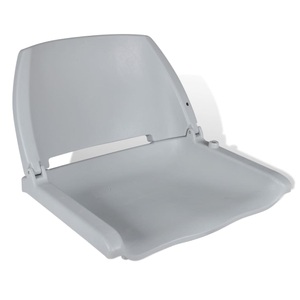 Diverse Hardware, Bootssitz Steuerstuhl Anglerstuhl Steuersitz Klappstuhl, vidaXL Bootssitz Klappbar ohne Polster Grau 48x51x41 cm