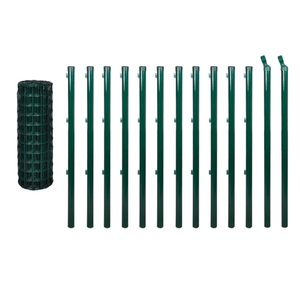 Diverse Hardware, Gitterzaun-Satz Gitterzaun Gartenzaun Maschendraht 25 x 1,5 m, vidaXL Eurozaun Stahl 25x1,5 m Grün