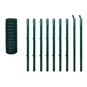 Diverse Hardware, Gitterzaun-Satz Gitterzaun Gartenzaun Maschendraht 10 x 1,0m, vidaXL Eurozaun Stahl 10x1,0 m Grün