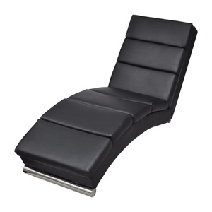 Diverse Hardware, Relaxliege Kunstleder Schwarz, vidaXL Chaiselongue Schwarz Kunstleder
