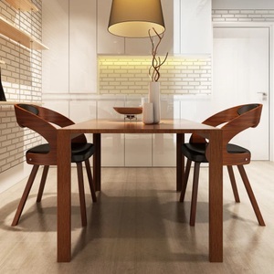 vidaXL, vidaXL Esszimmerstühle 2 Stk. Braun Kunstleder, vidaXL Esszimmerstühle 2 Stk. Braun Kunstleder