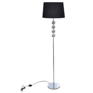 vidaXL, vidaXL Stehlampe mit 4-Kugel-Dekoelement Schwarz, vidaXL Stehlampe mit 4-Kugel-Dekoelement Schwarz