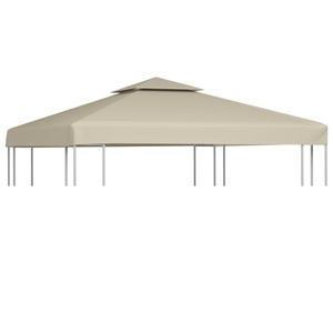 vidaXL, vidaXL Pavillon-Ersatzdach 310 g/m² Beige 3x3 m, vidaXL Pavillon-Ersatzdach 310 g/m² Beige 3x3 m