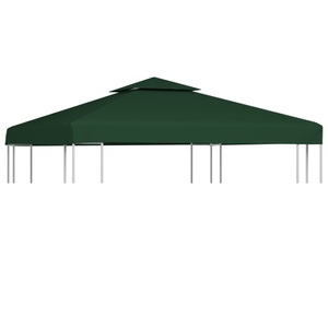 vidaXL, vidaXL Pavillon-Ersatzdach 310 g/m² Grün 3x3 m, vidaXL Pavillon-Ersatzdach 310 g/m² Grün 3x3 m
