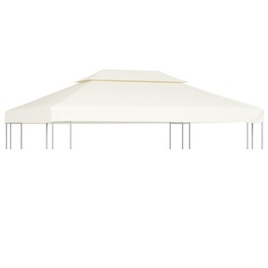 vidaXL, vidaXL Pavillon-Dachplane Ersatzdach 310 g/m² Cremeweiß 3x4 m, vidaXL Pavillon-Ersatzdach 310 g/m² Cremeweiß 3x4 m