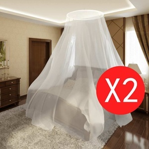 Diverse Hardware, Moskitonetz 2 Stk. Rund 56x325x230 cm, vidaXL Moskitonetz 2 Stk. Rund 56x325x230 cm