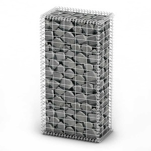 vidaXL, vidaXL Steinkorb Gabione mit Deckeln Verzinkter Draht 100×50×30 cm, vidaXL Steinkorb Gabione mit Deckeln Verzinkter Draht 100×50×30 cm