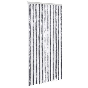 Diverse Hardware, Insektenschutz-Vorhang Grau und Weiss 100x220 cm Chenille, vidaXL Insektenschutz-Vorhang Grau und Weiß 100x220 cm Chenille