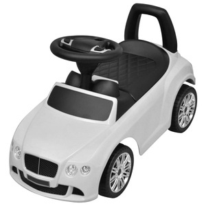 Diverse Hardware, Bentley Kinderauto mit Fussantrieb Weiss, vidaXL Tretauto für Kinder Weiß