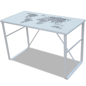 Diverse Hardware, Schreibtisch mit Weltkarte, vidaXL Schreibtisch mit Weltkarte