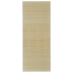 Diverse Hardware, Rechteckig Naturfarbener Bambusteppich 80 x 300 cm, vidaXL Teppich Bambus Natur Rechteckig 80x300 cm