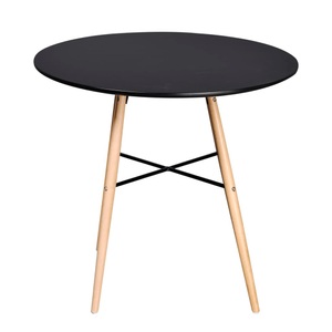 Diverse Hardware, Esstisch MDF Rund Schwarz, vidaXL Esstisch MDF Rund Schwarz