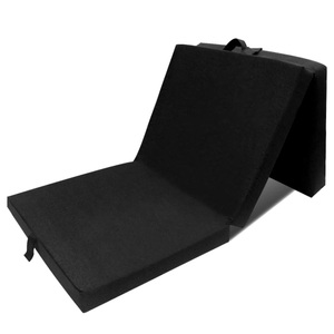 vidaXL, vidaXL 3-teilige Klappmatratze 190×70×9 cm Schwarz, 