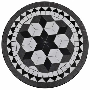 Diverse Hardware, Mosaiktisch 60 cm Schwarz/Weiss