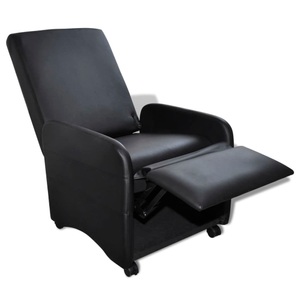 Diverse Hardware, Sessel Klappbar Kunstleder Schwarz, vidaXL Sessel Klappbar Schwarz Kunstleder