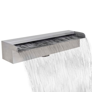 vidaXL, vidaXL Pool-Wasserfall Fontäne Rechteckig Edelstahl 45 cm, vidaXL Pool-Wasserfall Fontäne Rechteckig Edelstahl 45 cm