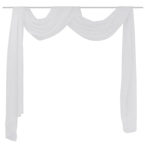 vidaXL, vidaXL Dünner Voile Querbehang 140 x 600 cm Weiß, vidaXL Dünner Voile Querbehang 140 x 600 cm Weiß