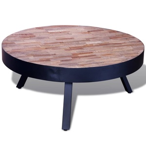 Diverse Hardware, Couchtisch Rund Altholz Teak, vidaXL Couchtisch Rund Altholz Teak
