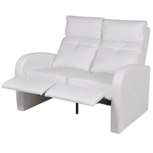 Diverse Hardware, Relaxsessel 2-Sitzer Kunstleder Weiss, 
