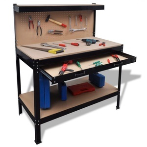 Diverse Hardware, Werkbank mit Lochwand und Schublade, vidaXL Werkbank mit Lochwand und Schublade