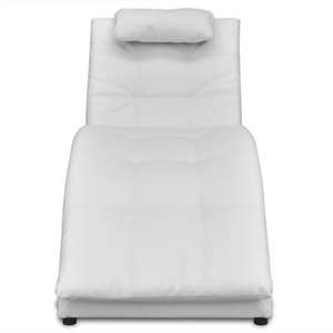 Diverse Hardware, Chaiselongue mit Kissen Kunstleder Weiss, vidaXL Chaiselongue mit Kissen Weiß Kunstleder