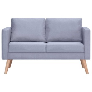Diverse Hardware, Sofa 2-Sitzer Stoff Hellgrau