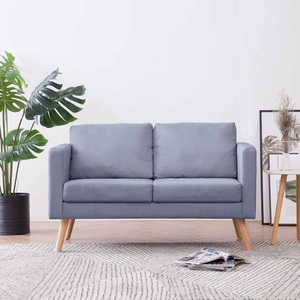 Diverse Hardware, Sofa 2-Sitzer Stoff Hellgrau