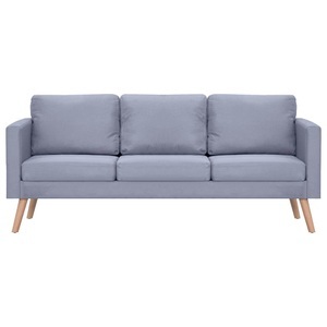 Diverse Hardware, Sofa 3-Sitzer Stoff Hellgrau