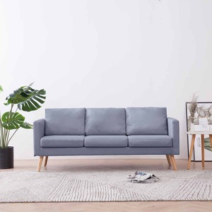 Diverse Hardware, Sofa 3-Sitzer Stoff Hellgrau