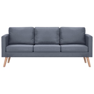 Diverse Hardware, Sofa 3-Sitzer Stoff Dunkelgrau