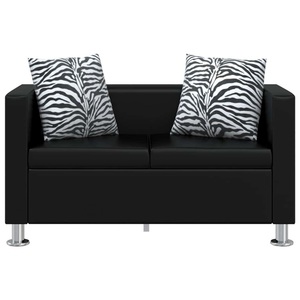 Diverse Hardware, Sofa 2-Sitzer Kunstleder Schwarz, vidaXL 2-Sitzer-Sofa Kunstleder Schwarz
