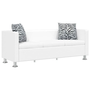 Diverse Hardware, Sofa 3-Sitzer Kunstleder Weiss, vidaXL 3-Sitzer-Sofa Kunstleder Weiß
