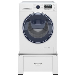 Diverse Hardware, Waschmaschinensockel mit Schublade Weiss, vidaXL Waschmaschinen-Untergestell mit Schublade Weiß