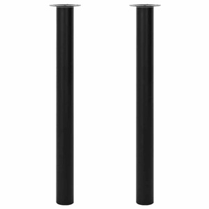 vidaXL, vidaXL 2 x Teleskopfuß Tischfuß Stützfuß Tischbein Schwarz 710 mm-1100 mm, vidaXL 2 x Teleskopfuß Tischfuß Stützfuß Tischbein Schwarz 710 mm-1100 mm