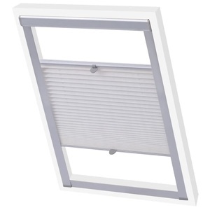Diverse Hardware, Plissee Faltstore Weiss 104, vidaXL Plissee Weiß 104