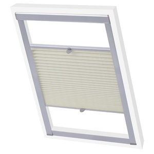 Diverse Hardware, Plissee Faltstore Cremefarben C02, vidaXL Plissee Creme C02