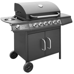 Diverse Hardware, Gasgrill 6+1 Brenner Schwarz, 