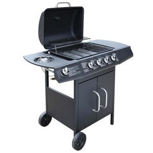 Diverse Hardware, Gasgrill 4+1 Brenner Schwarz, 