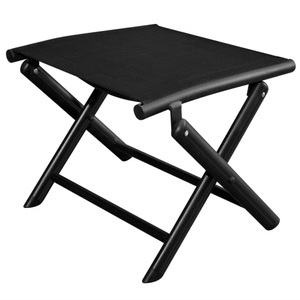 Diverse Hardware, Klappbare Fussbank Aluminium 41x49,5x38 cm Schwarz